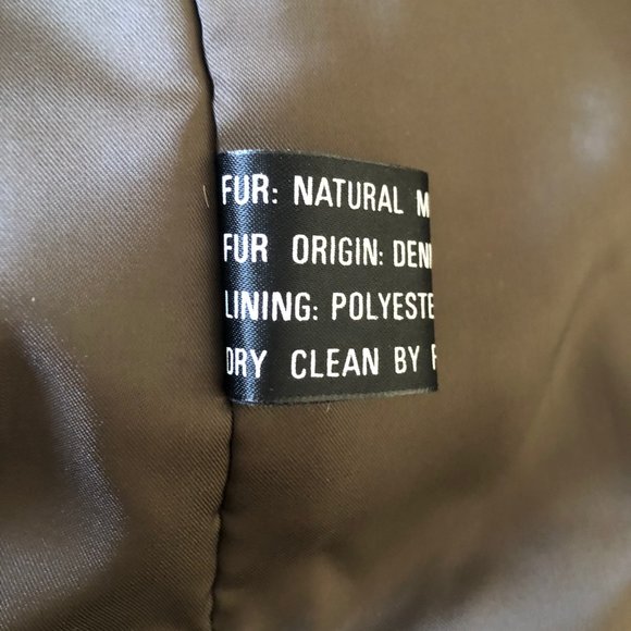 Vintage Mink Fur Coat with Fox Trim - Picture 8 of 9